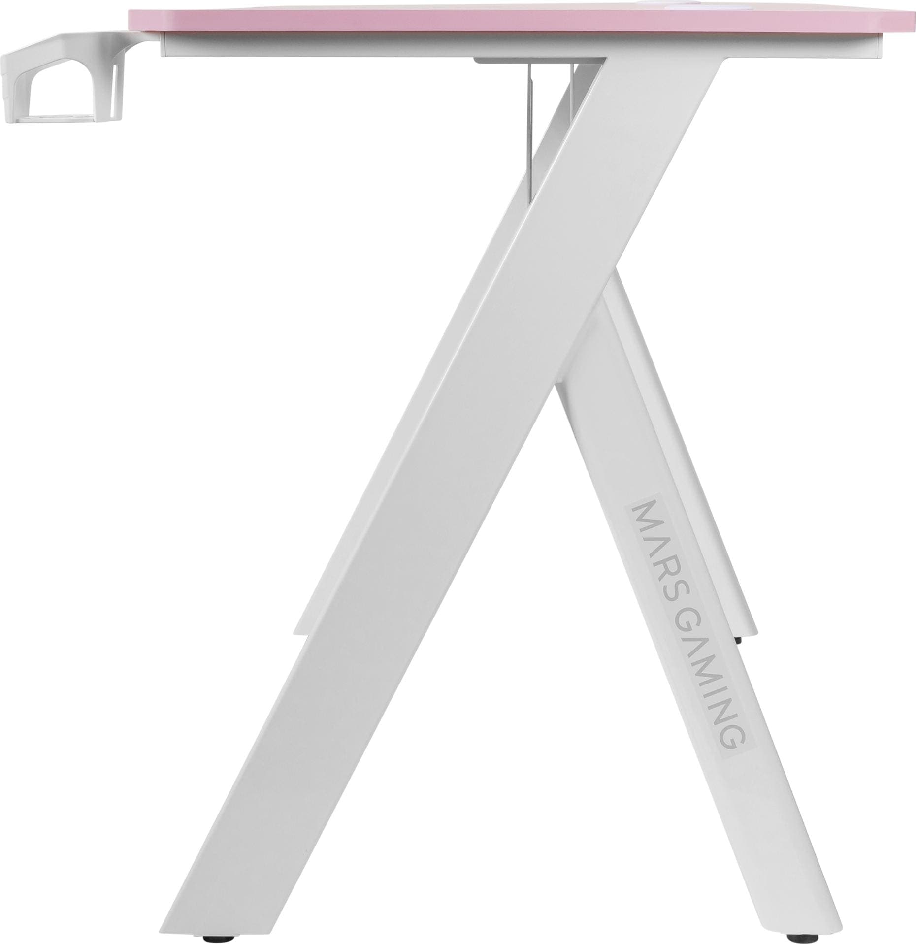 Mars Gaming Bureau Gamer Mgd100 RGB (Rose/Blanc)