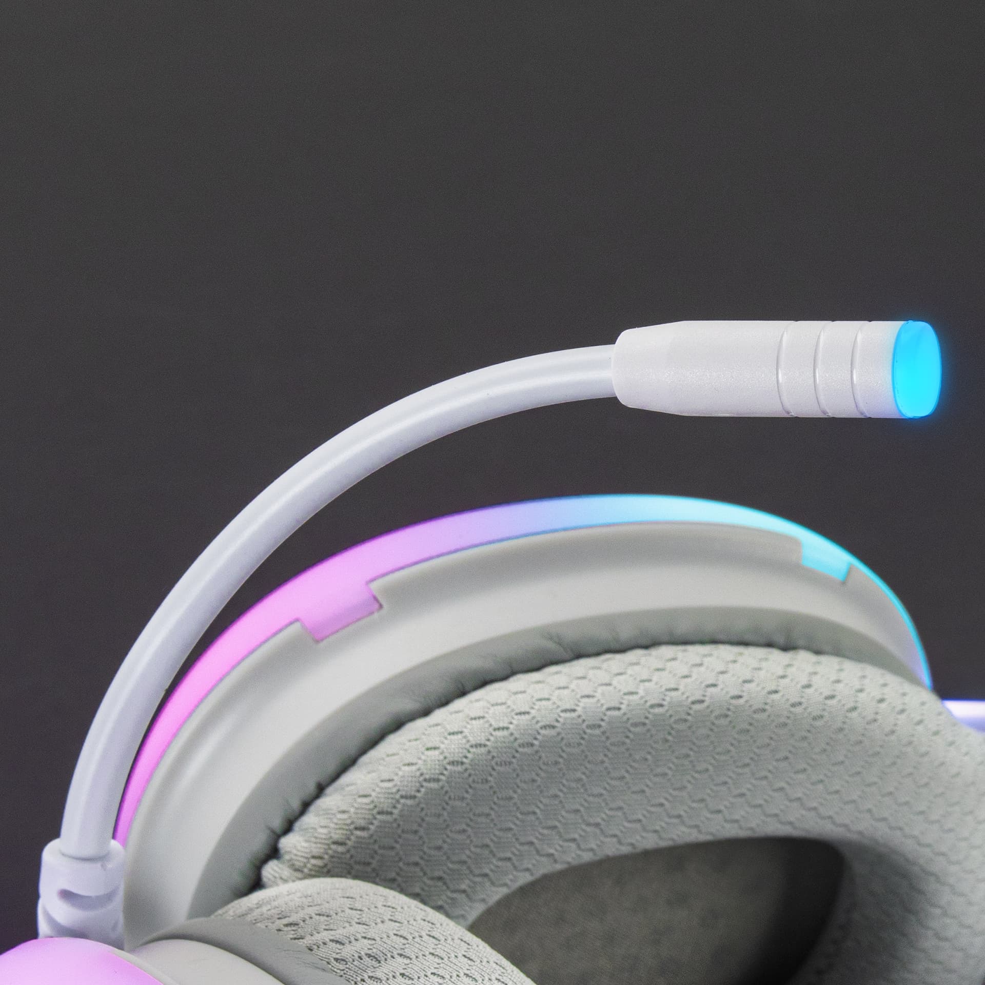 Mars Gaming MHGLOW Headphones & Headset Wired Headband USB Type-A White