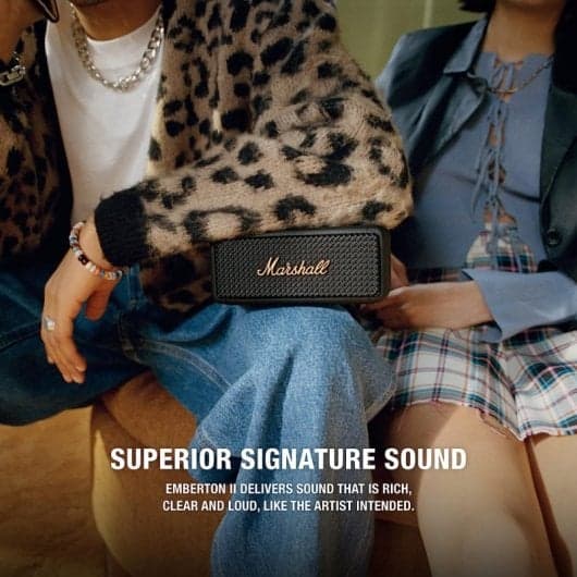 Marshall Emberton II Coluna Bluetooth Preta