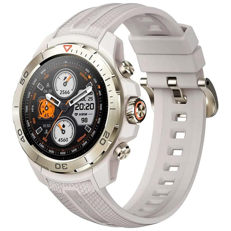Mibro GS Explorer Branco - Smartwatch com GPS e NFC