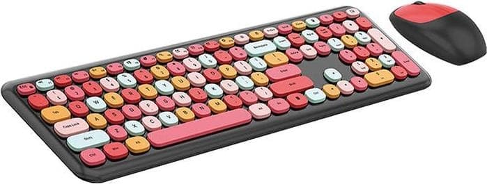 Mofii Wireless keyboard + mouse set 666 2.4G (Black&Red)