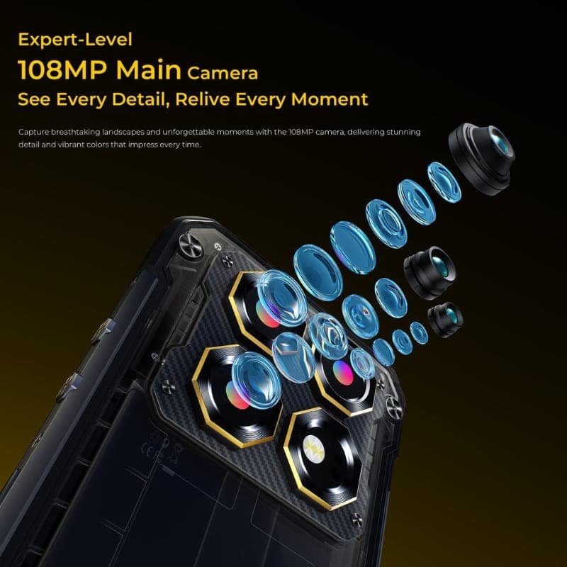 Oukitel WP60 5G 8GB/256GB Amarelo Rugged