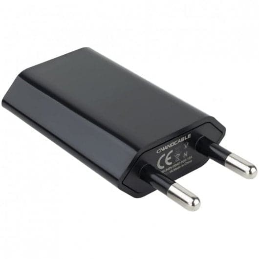Nanocable Carregador USB 5W Preto