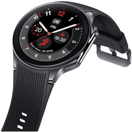 OnePlus Watch 2 Black Steel Smartwatch Amoled 140-210mm Aço Preto