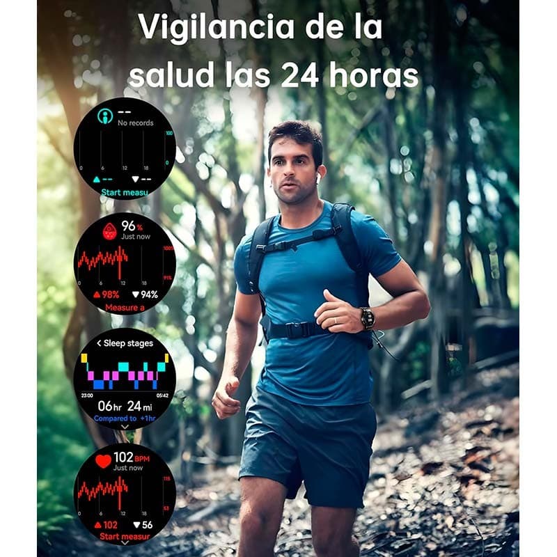 Oukitel BT12 Preto - Smartwatch com GPS