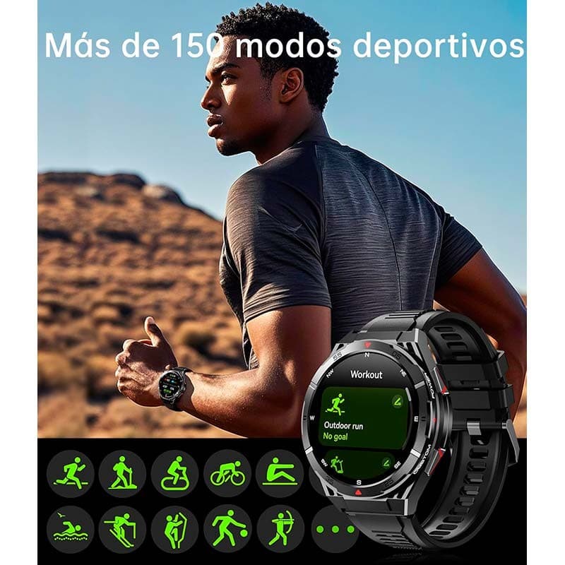 Oukitel BT12 Preto - Smartwatch com GPS