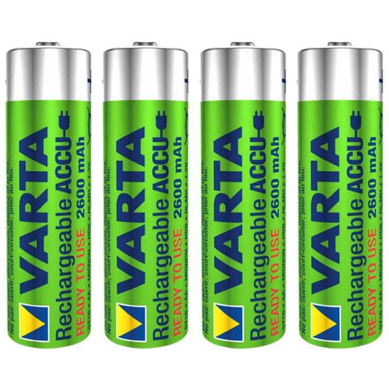Pack 4x Pilhas Recarregáveis Varta AA ACCU Power 2600 mAh NiMH
