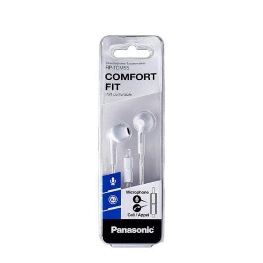 Panasonic RP-TCM55E Auriculares Brancos
