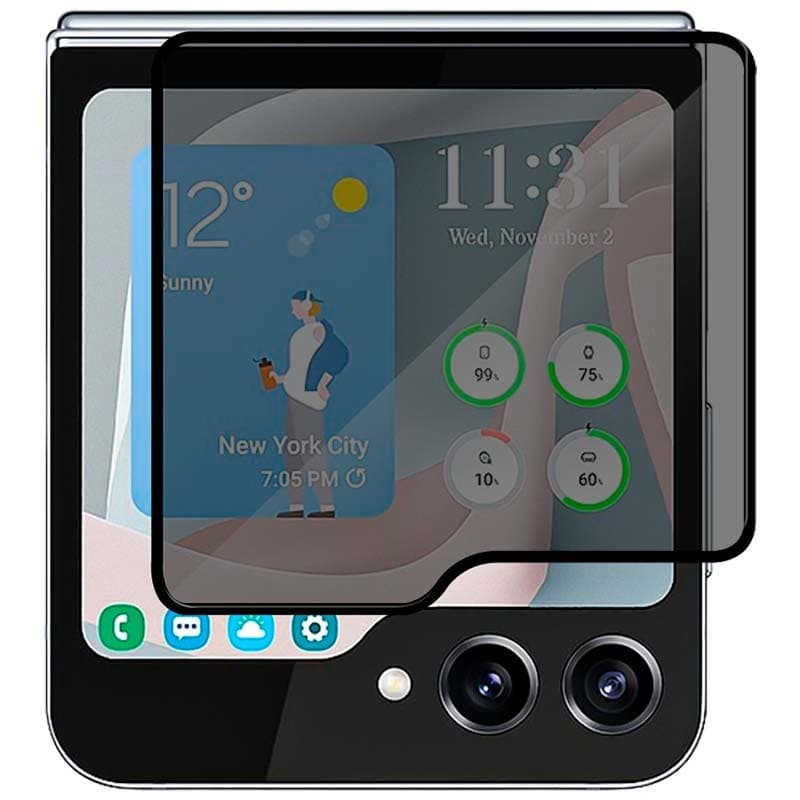 Película de vidro temperado Anti Espião Samsung Galaxy Z Flip5 5G