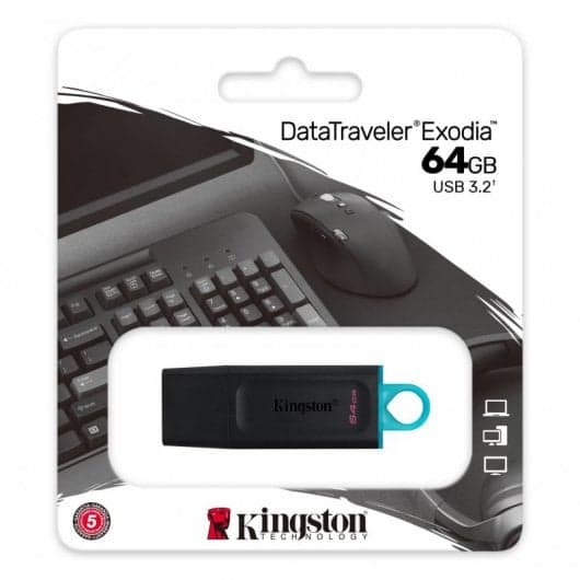 Pen Drive Kingston Data Traveler Exodia 64GB USB 3.2