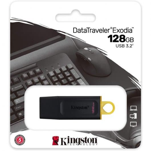 Pen Drive Kingston DataTraveler Exodia 128GB USB 3.2