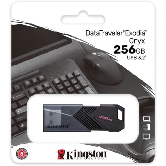 Pen Drive Kingston DataTraveler Exodia Onyx 256GB USB 3.2 Gen1