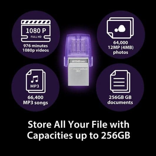 Pen Drive Kingston DataTraveler microDuo 3C 128GB USB 3.2 USB-C OTG