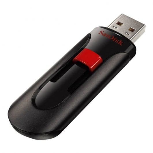 Pen Drive SanDisk Cruzer Glide 64GB USB Preta