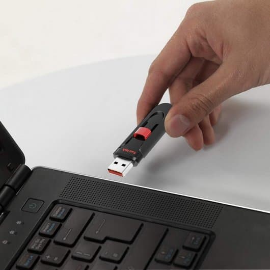 Pen Drive SanDisk Cruzer Glide 64GB USB Preta
