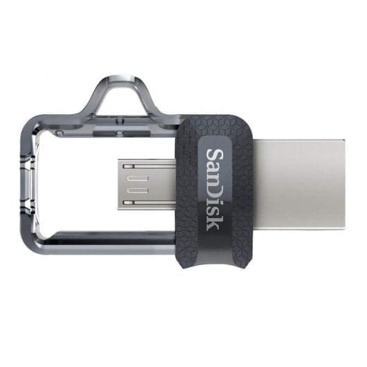 Pen Drive SanDisk Ultra Dual m3.0 128GB USB 3.0 Cinzenta/Prateada