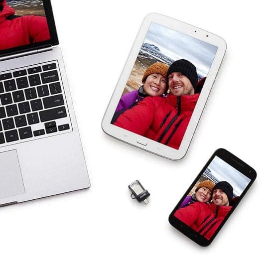 Pen Drive SanDisk Ultra Dual m3.0 128GB USB 3.0 Cinzenta/Prateada