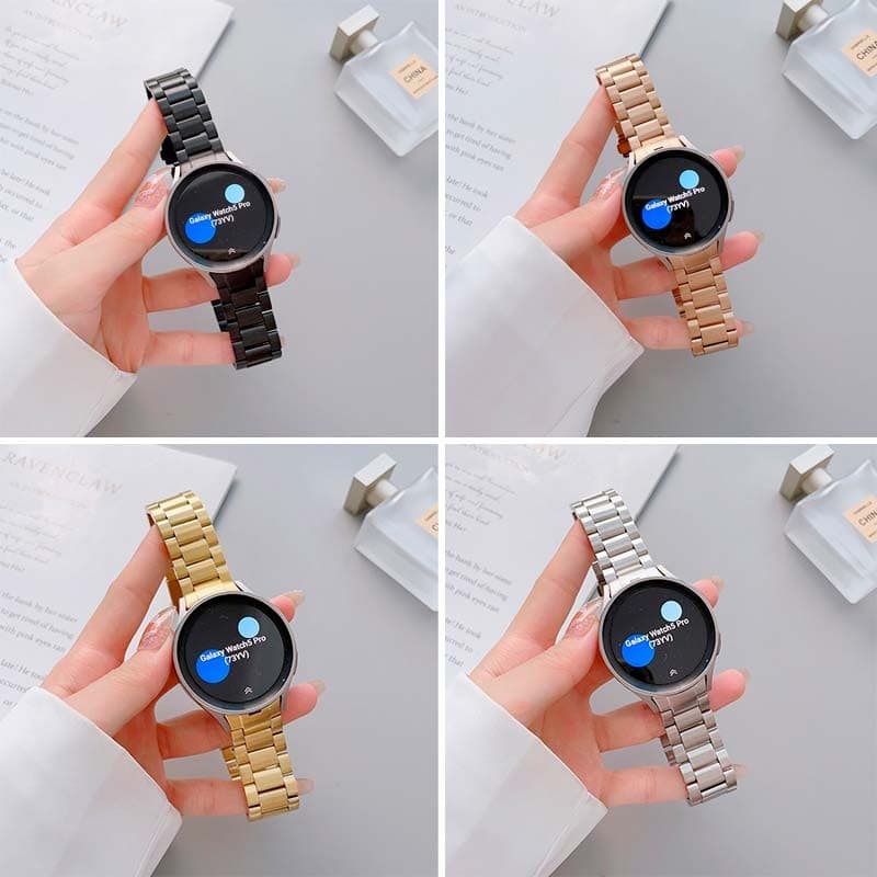 Pulseira Metal Elos Samsung Galaxy Watch 4/5/6 Prateado