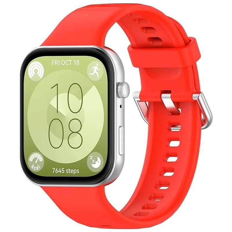Pulseira de silicone Huawei Watch Fit 3 Vermelho
