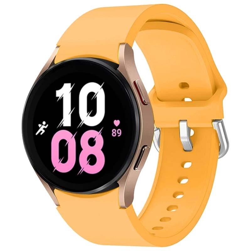 Pulseira de silicone Samsung Galaxy Watch 4/5/6 Amarelo