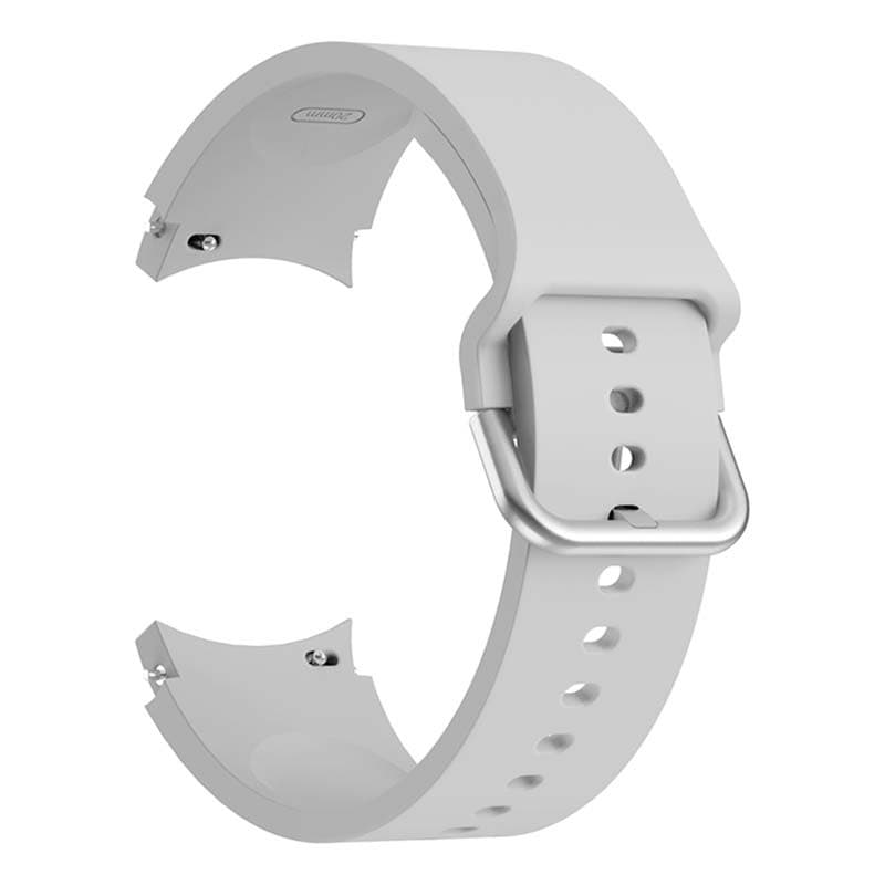 Pulseira de silicone Samsung Galaxy Watch 4/5/6 Cinzento Claro