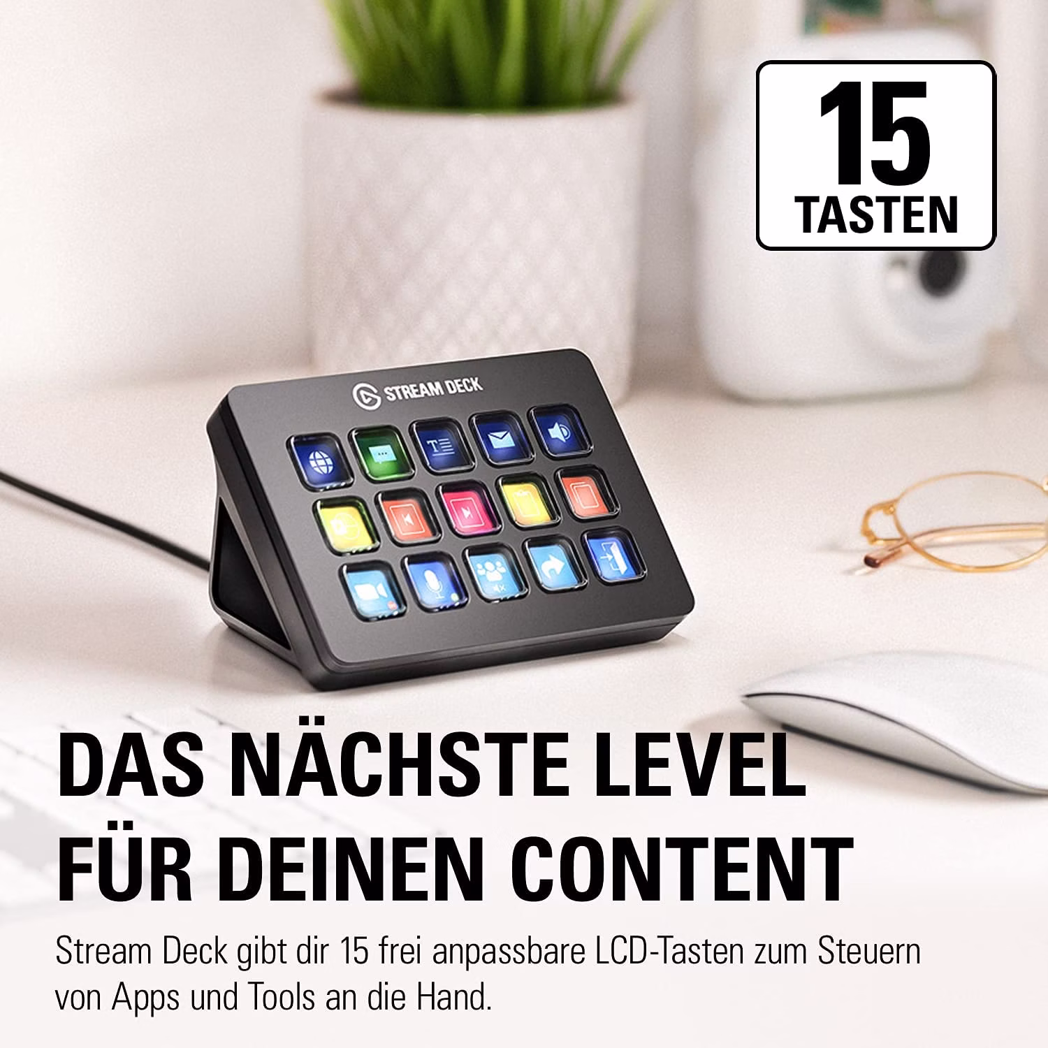 Elgato Stream Deck MK.2 15 Botões Preto