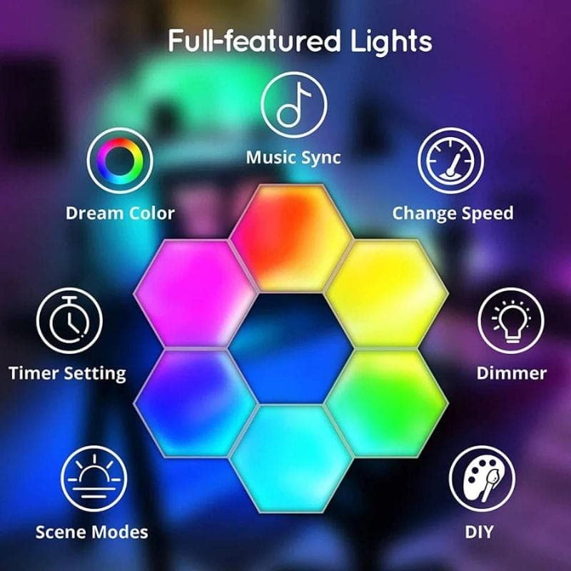 Quamtum LED Hexagonais Wifi