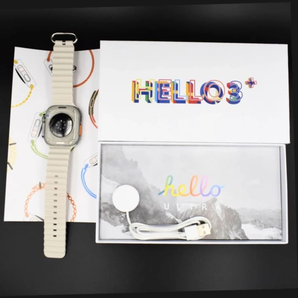 Relógio Inteligente Hello Watch 3 Plus Prateado