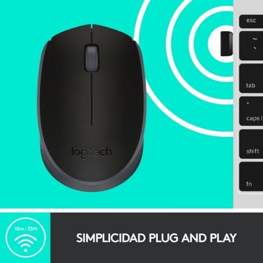 Rato Logitech Wireless M171 Preto