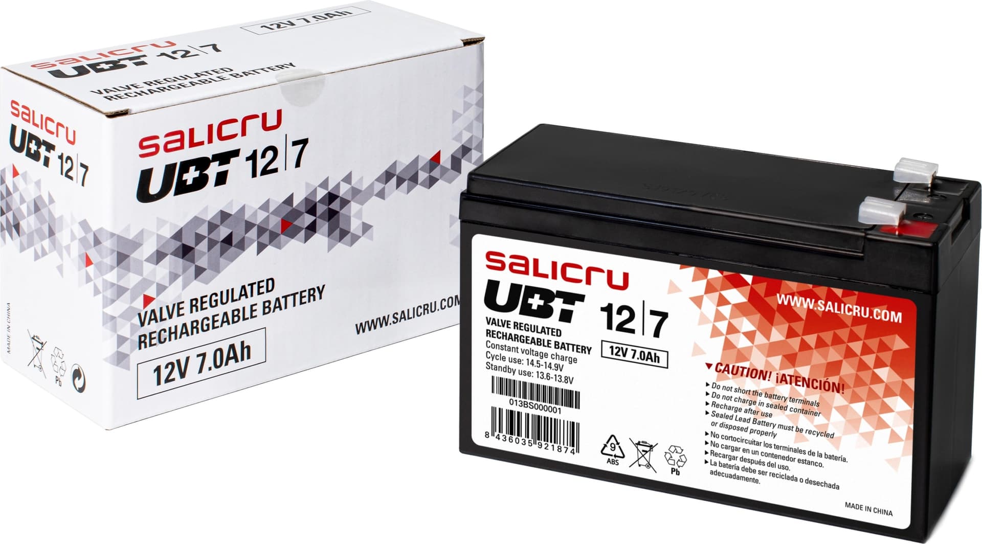 Salicru UBT 12/7 - UPS battery - 1 x lead acid 7