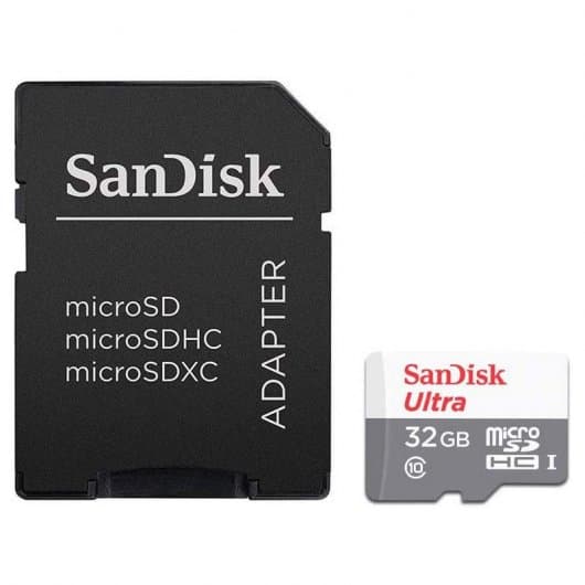 Sandisk Ultra MicroSDHC 32GB UHS-I Classe 10 Adaptador SD