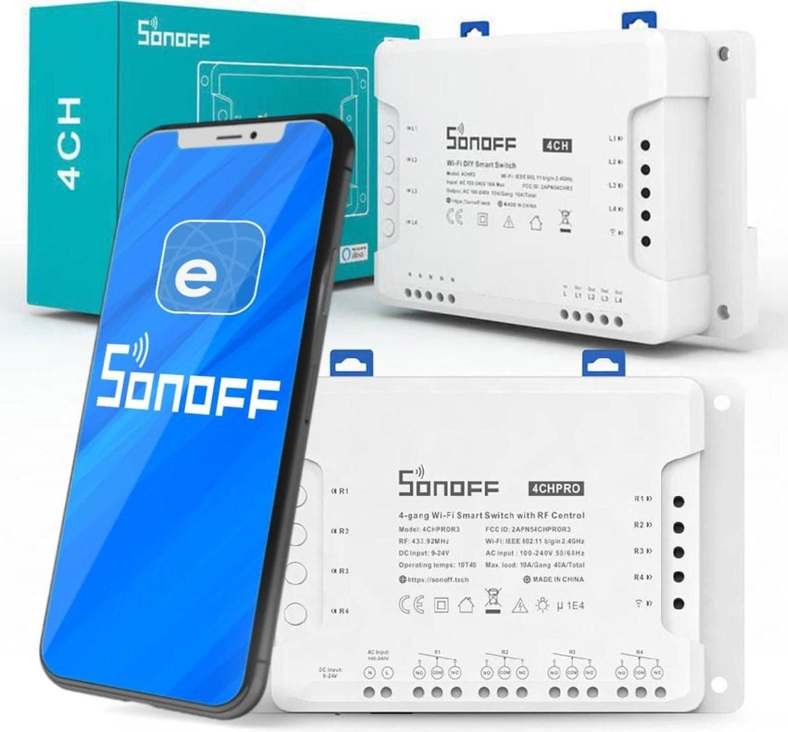 Sonoff 4CHR3 - 4-gang Wi-Fi Smart Switch