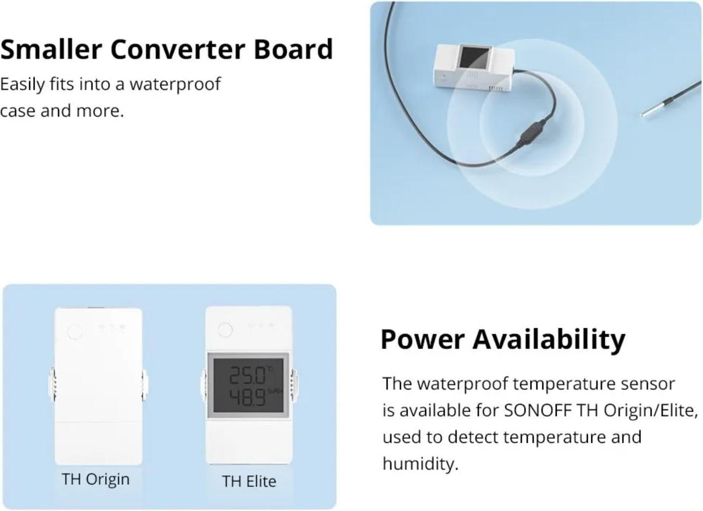 Sonoff WTS01 Temperature sensor Waterproof RJ9 1.5m