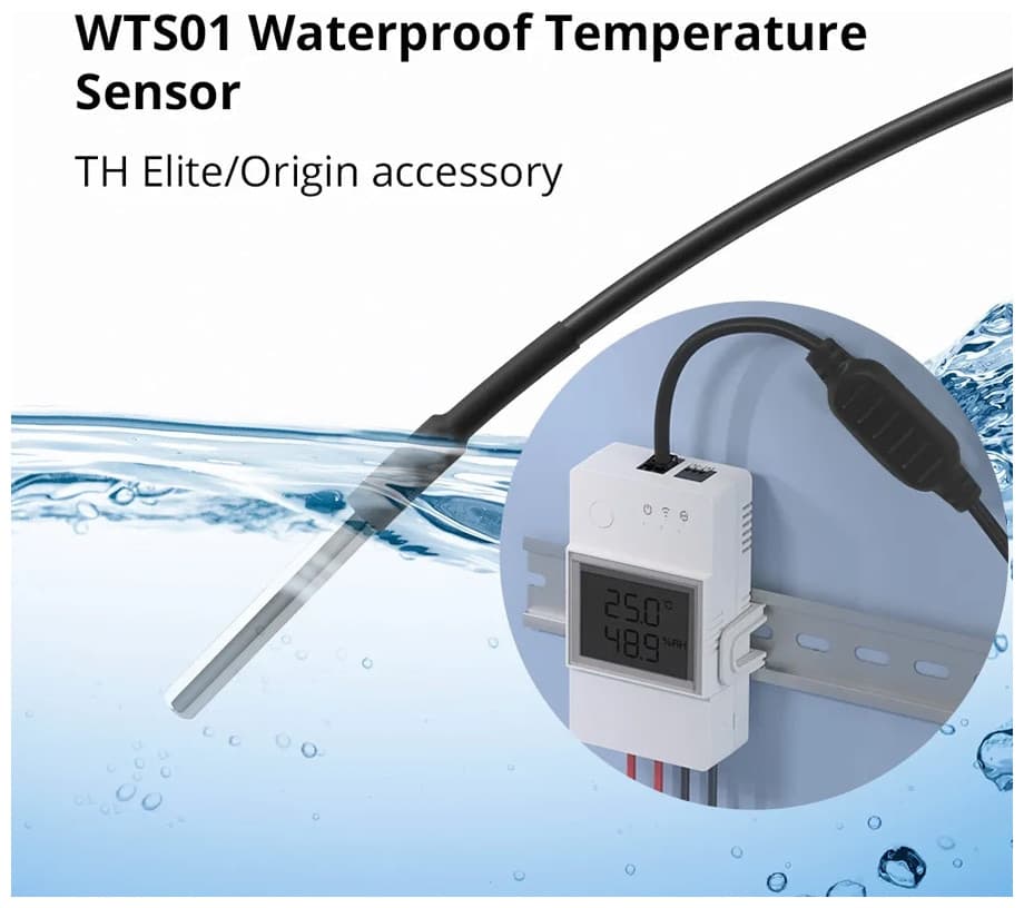 Sonoff WTS01 Temperature sensor Waterproof RJ9 1.5m