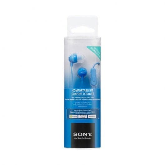 Sony MDR-EX15AP Auriculares com Microfone Azuis