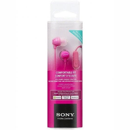 Sony MDR-EX15LP Auriculares Rosas