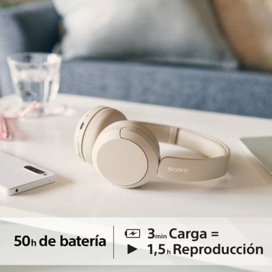 Sony WH-CH520 Auscultadores Bluetooth Creme