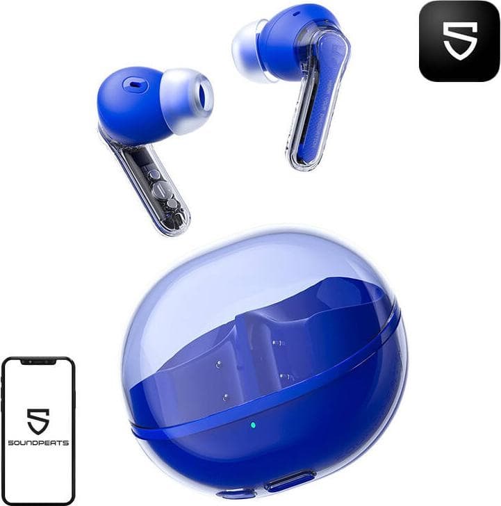 Soundpeats Earphones Clear (Blue)