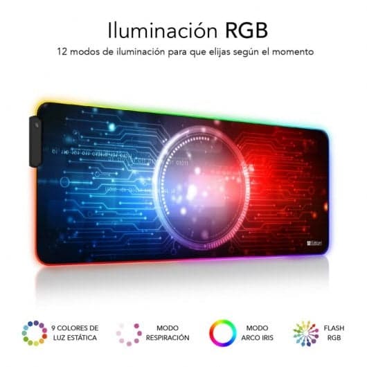 Subblim Chip XL RGB Tapete Gaming Extended