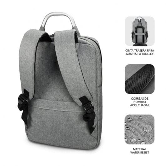 Subblim Elite Airpadding Mochila Gris para Portátil 15.6"