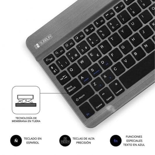 Subblim Smart Teclado Bluetooth Cinzento