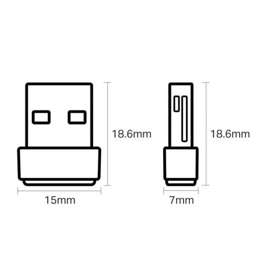 TP-LINK Archer T2U Nano Adaptador WIFI Nano USB Banda Dupla AC600