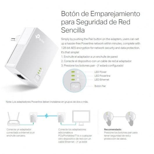 TP-LINK TL-PA4010 V2 AV600 Nano Powerline Starter Kit