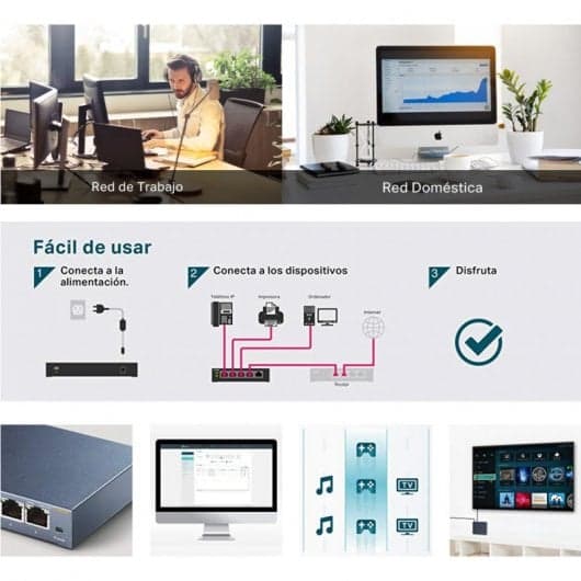 TP-Link TL-SG105 V3 Switch 5 Puertos