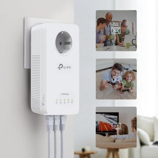 TP-Link TL-WPA8631P Kit de Adaptadores Powerline WiFi AC1300 Gigabit