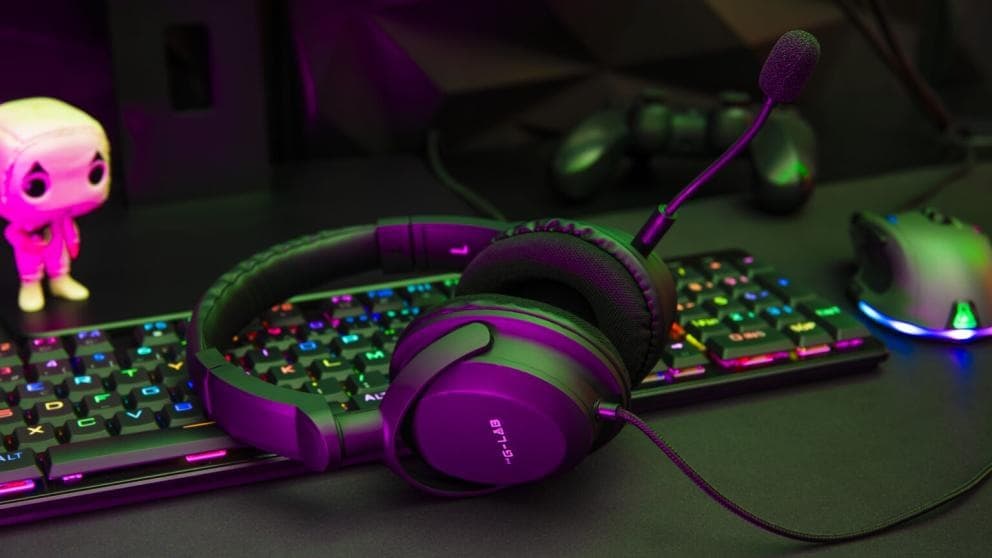The G-Lab Casque Gamer filaire Korp Carbon (Noir)