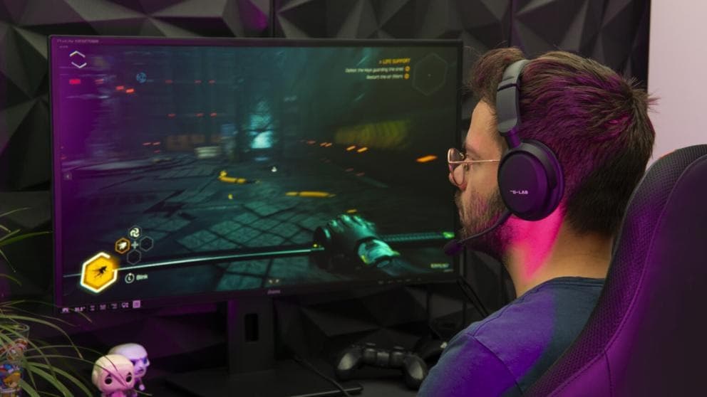 The G-Lab Casque Gamer filaire Korp Carbon (Noir)