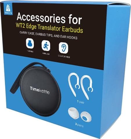 Timekettle WT2 Edge accessory set / bag, earhook, 3 pairs of earmuffs