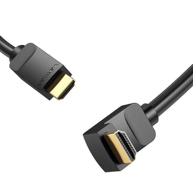 Vention AARBI 90° 3m Preto - Cabo HDMI 2.0