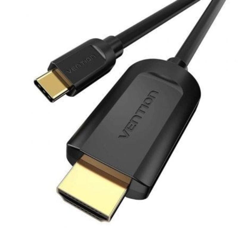 Vention CGUBF HDMI 1.4 USB Tipo C Macho - HDMI Macho 1m Preto - Cabo Preto
